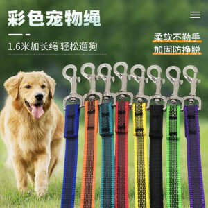 Otenee Manufacturer's pet leash latex filament single rope small and medium-sized pets outdoor anti-lost dog leash not choking hands