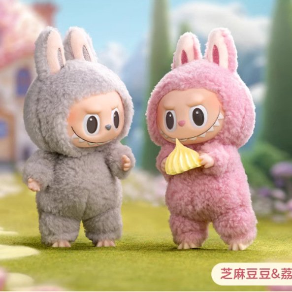 Otenee LABUBU Heart-Pounding Macaron Enamel Face Blind Box Baby Clothes Gift Labubu Figurine