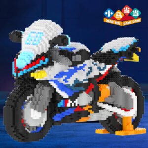 Otenee Motorcycle building blocks compatible with LEGO car building block toy models for children to assemble diamond-shaped building blocks as an educational toy