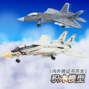 Otenee F14Panda Fighter J J-35 Aircraft Building Blocks Military Science Education Model Children's Toys Incompatible with Lego