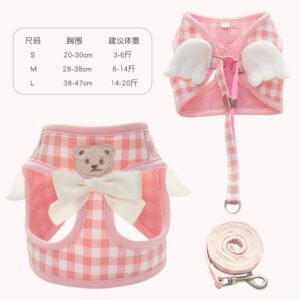 Otenee Cross-border Dog Leash for Small to Medium Dogs, Walking Rope, Vest for Teddy and Corgi Pets