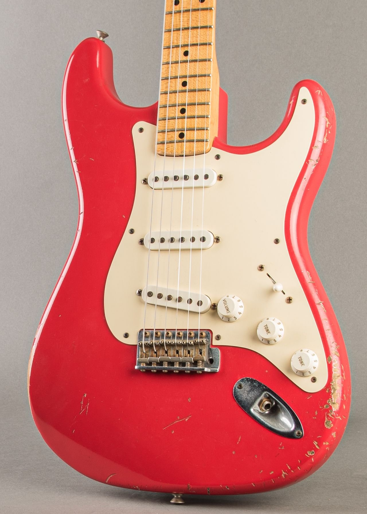 Fender Custom Shop 1956 Stratocaster Relic 2008, Hot Rod Red - Image 3