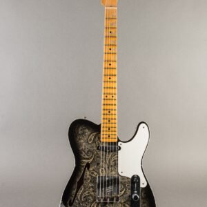 Fender Custom Shop LTD Esquire Thinline Relic 2020, Black Over Silver Paisley