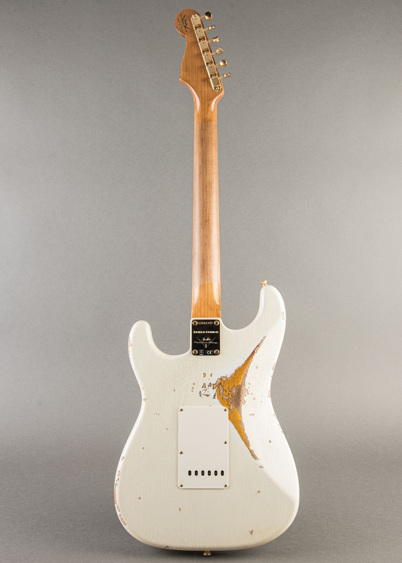 Fender Custom Shop Limited '62 Stratocaster Heavy Relic 2025, Olympic White over 3-tone Sunburst - Image 9