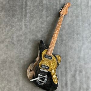 Made in China with postage Jaguar F hole is used as a small rocker for the old roasted maple neck fingerboard.