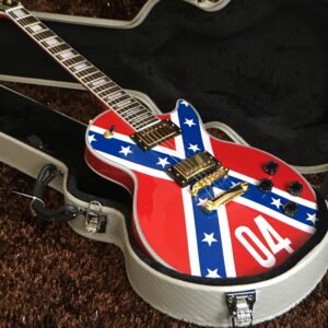 Made in China with postage Red, white and blue electric guitar