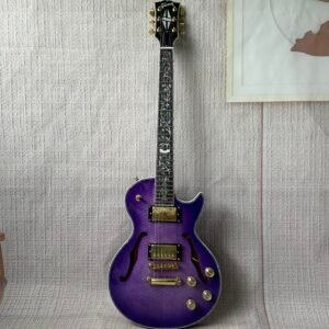 Made in China with postage Purple F-hole front and back stripes 338