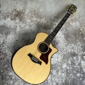 Made in China with postage 914 spruce with single rosewood side and handrail. Fusion ebony fingerboard and ebony piano code. 1100