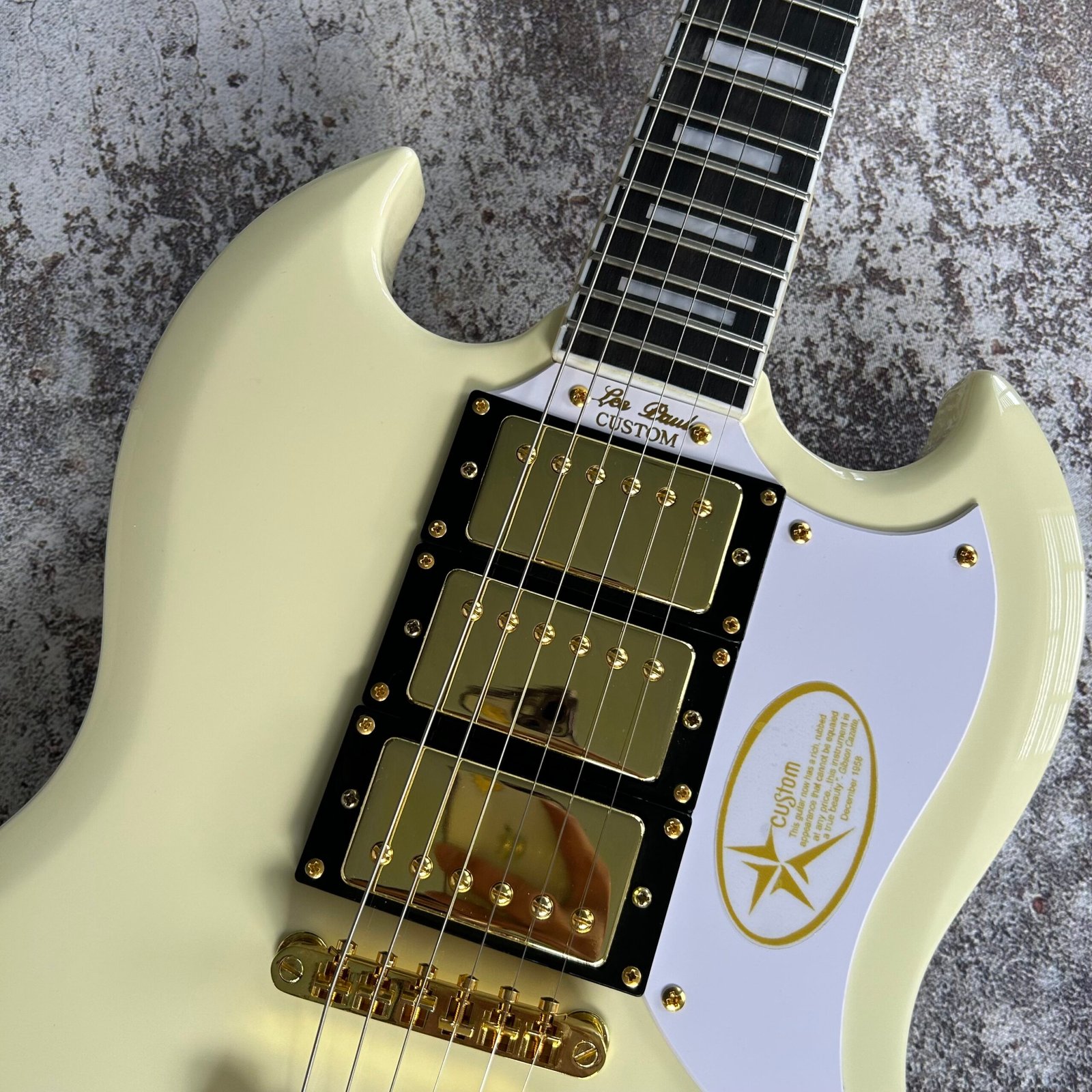 Made in China with postage milky white SG big jazz 319 - Image 4