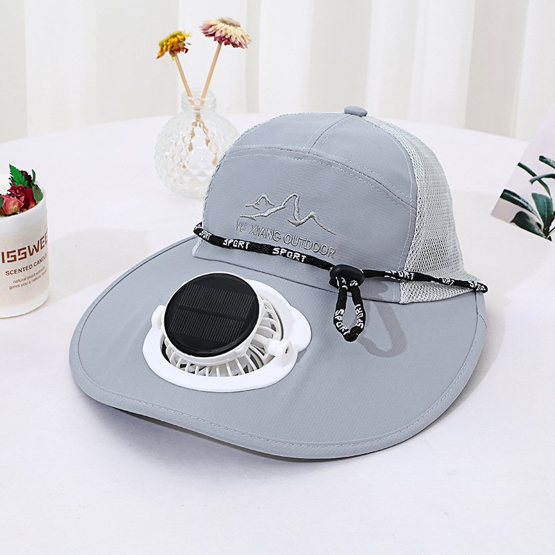 Otenee Summer solar-powered charging fan hat for men and women adults, sunshade, UV protection, multifunctional outdoor work - Image 6