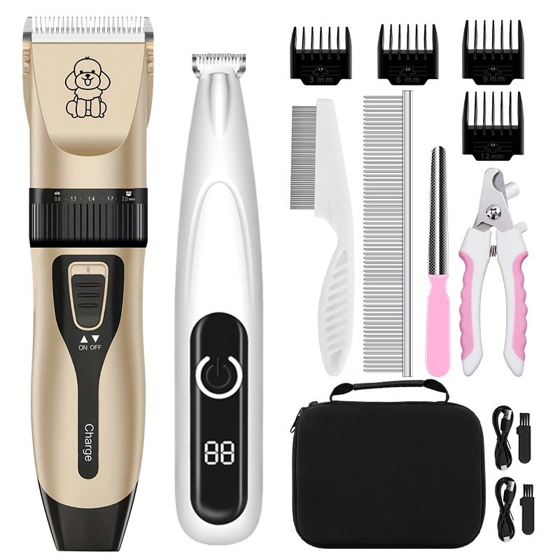 Otenee Pet Hair Remover Electric Trimmer Dog Grooming Shears Teddy Shaving Specialized Beauty Wool High-Power Push Blade - Image 3