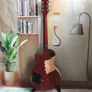 Vintage Relic Honey Burst Les Paul Electric Guitar, Dual Humbucker Pickup Configuration, Flame Maple Top & Chrome Hardware - Image 5