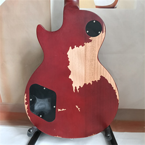 Vintage Relic Honey Burst Les Paul Electric Guitar, Dual Humbucker Pickup Configuration, Flame Maple Top & Chrome Hardware - Image 6